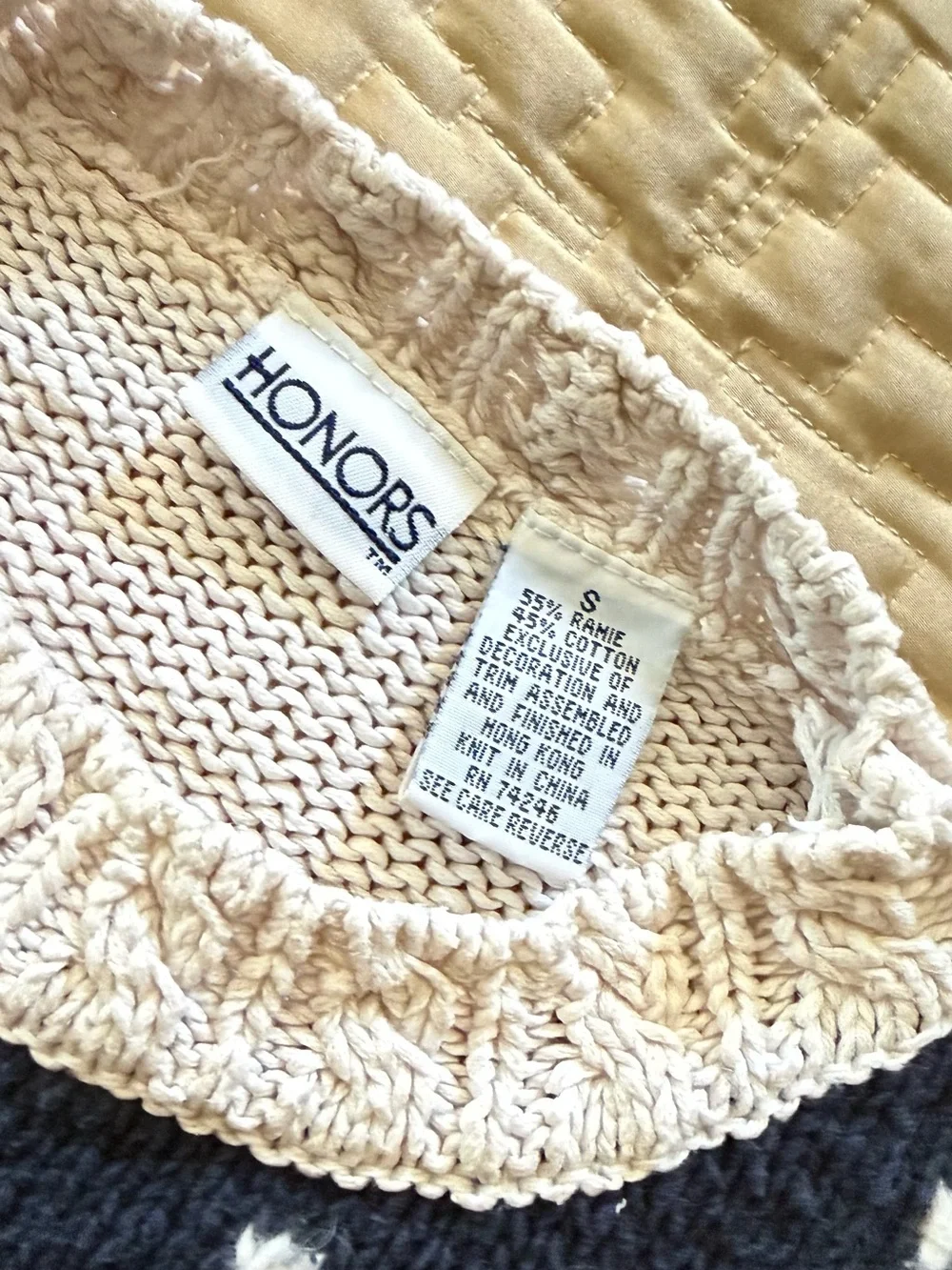 Honors Vintage Holiday/Christmas Cotton blend Sweater Size Small